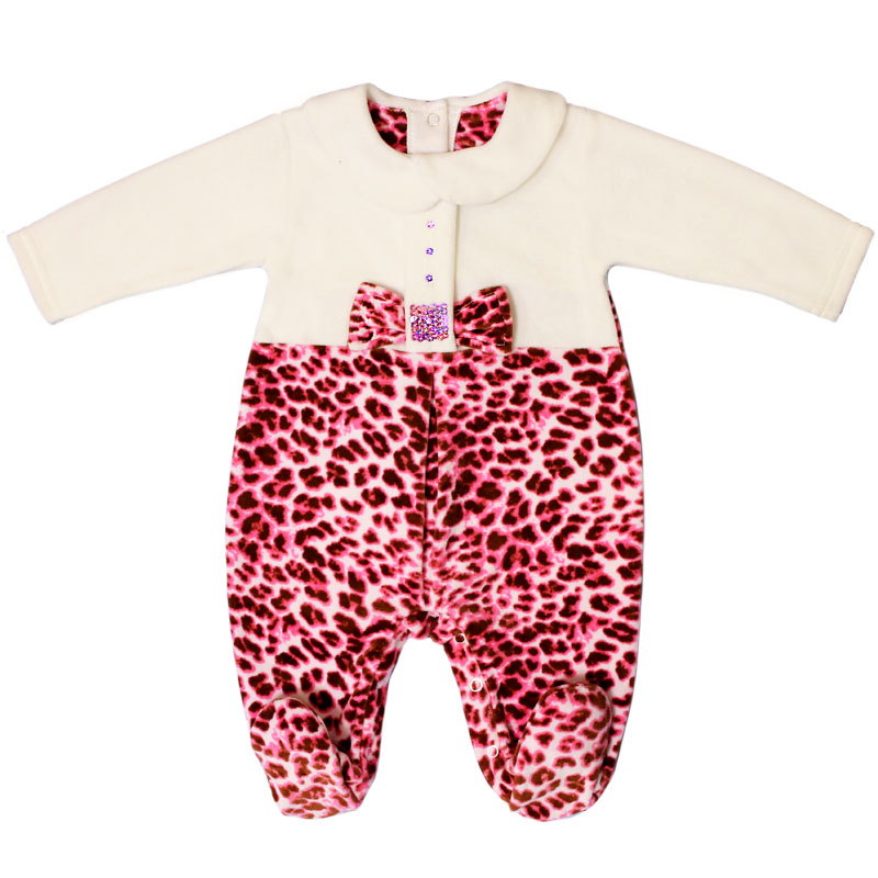 качественная одежда 060040 у комбинезон велюр с вышивкой