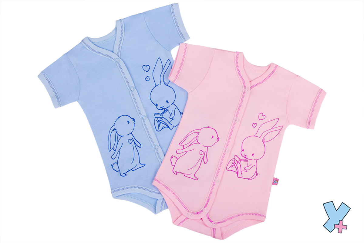 017/2кп Боди на кнопках короткий рукав (кулир, печать)