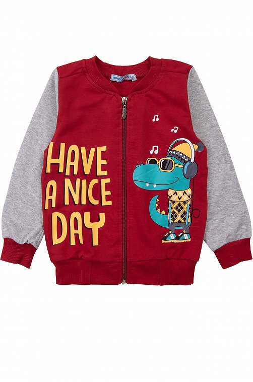 1376BMBK Бомбер для мальчика