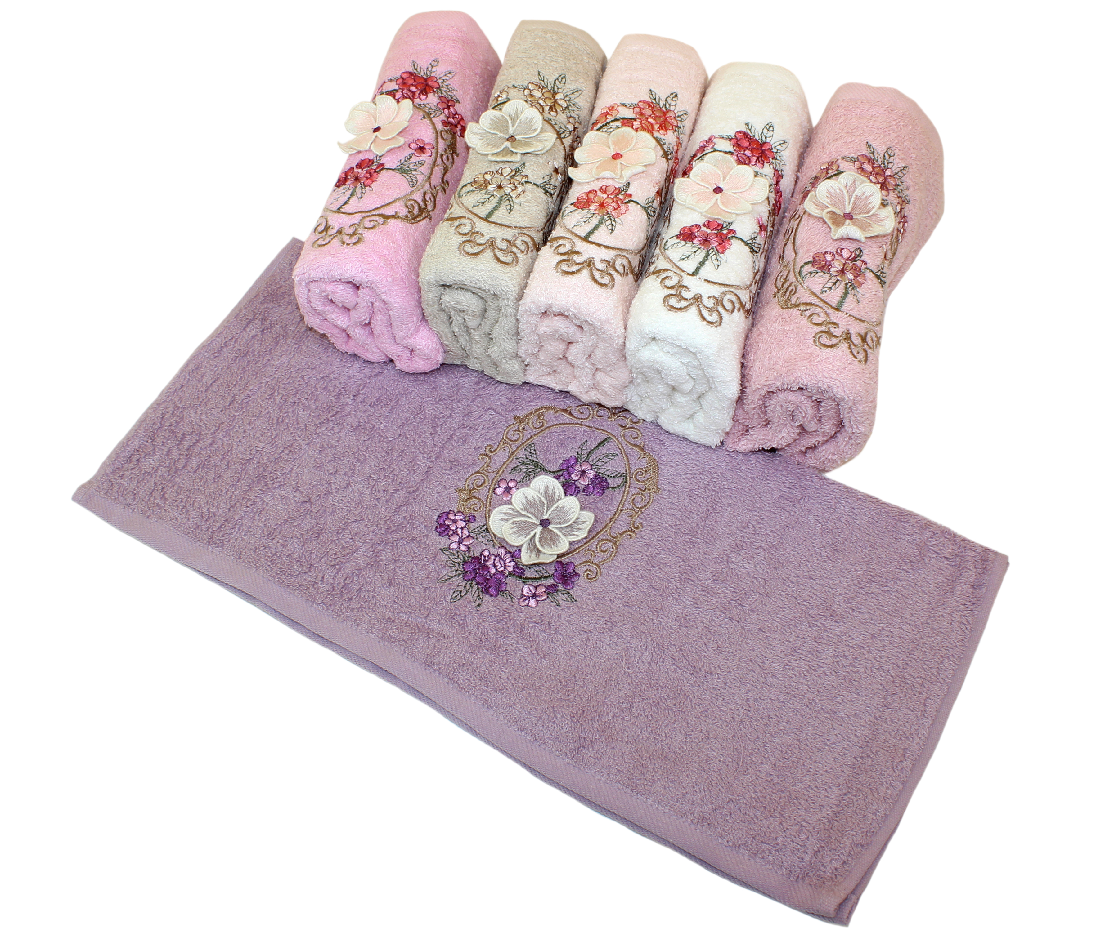 качественный 2075 полотенце махровое с бордюром 70*140