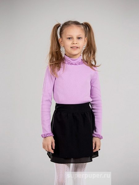 модная детская одежда 63189-45 водолазка для девочки