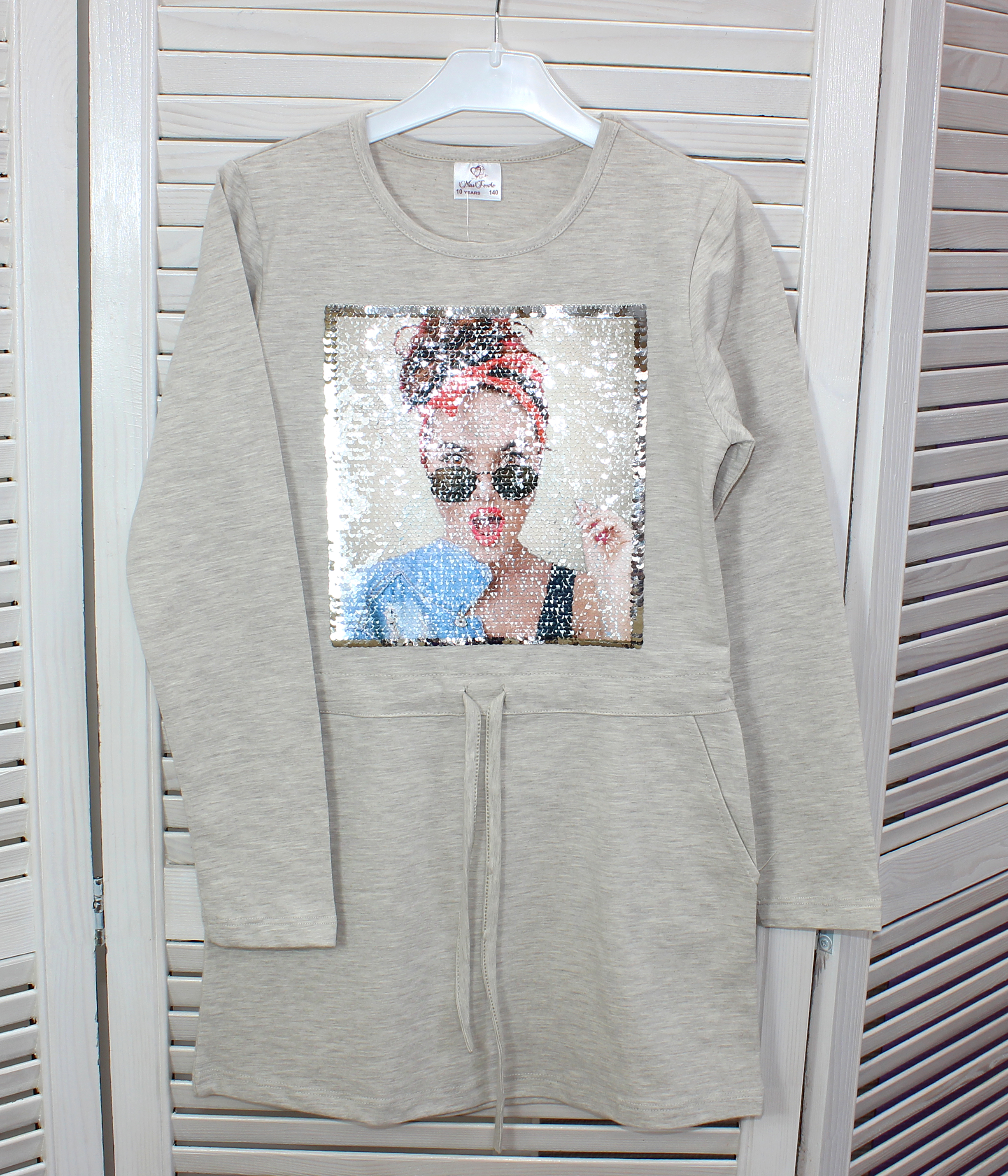 модная детская одежда 463 платье для девочки