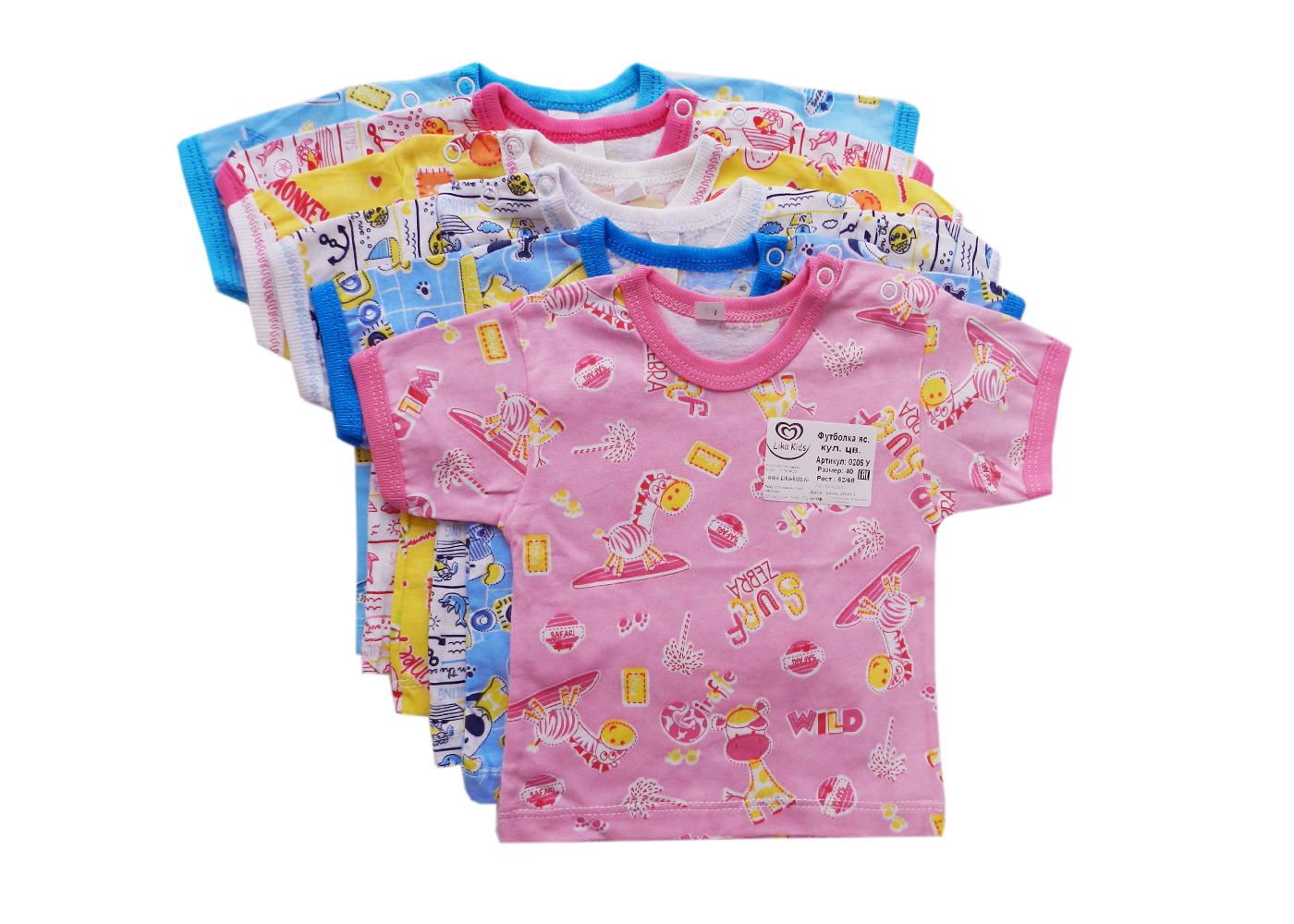 качественная одежда 0205 у футболка ясельная кулир
