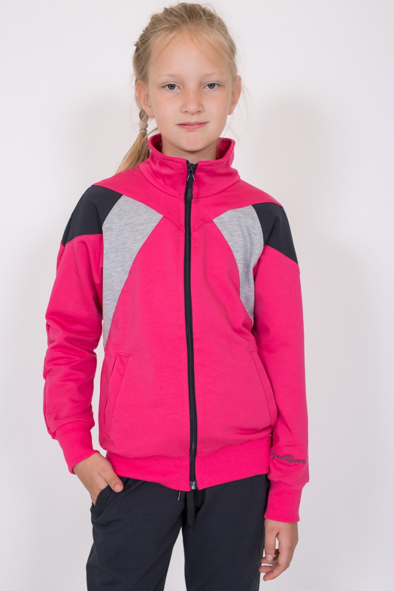 модная детская одежда 1227 т костюм для девочки трикотажный