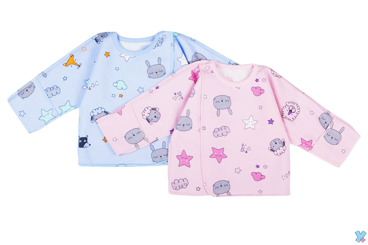 003/1 Распашонка на кнопке (футер)  купить + умка +	