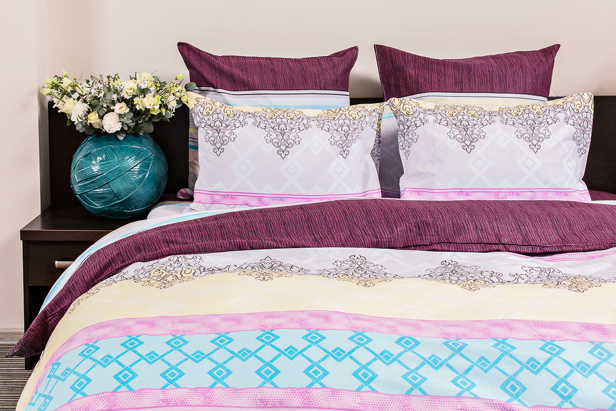 качественный кпб поплин евро ночь нежна