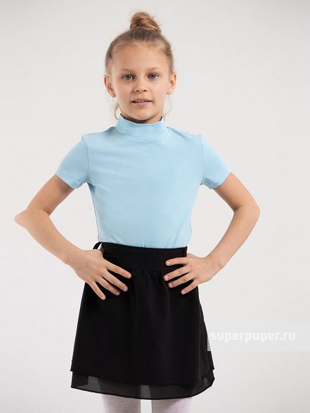 модная детская одежда 63201-43 водолазка для девочки