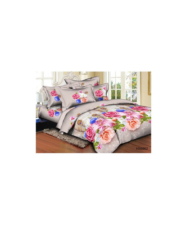 качественный кпб сатин евро камея